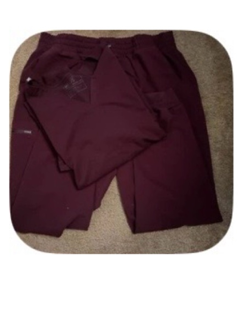 Figs Women's Maroon Medical Scrub Set